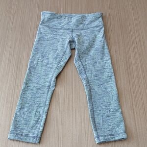 LULULEMON Green Gray Cropped Leggings SZ 4